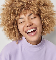 Smiling with Eyes Close