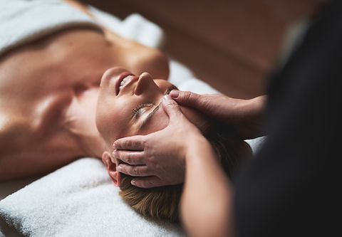 Face Massage Therapy decolletage and facial massage