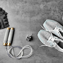 Fitness Equipment Flatlay