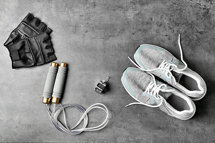 Fitness Equipment Flatlay