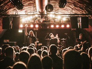 Band playing a small venue