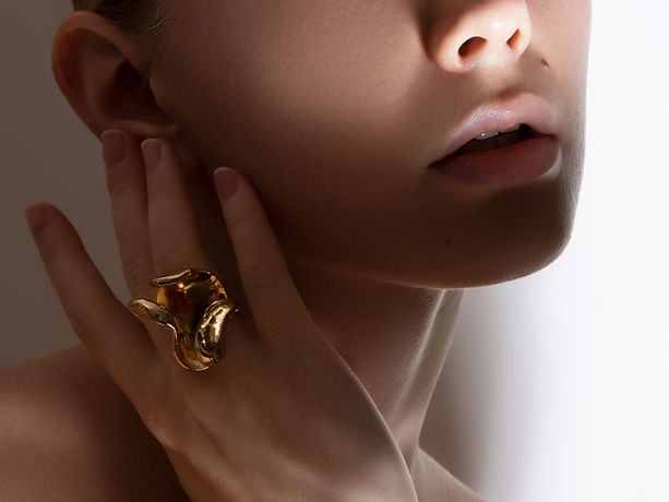 Model With Gold Ring