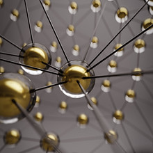 Connected Golden Spheres