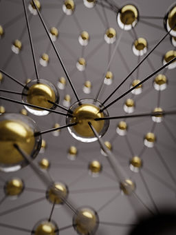 Abstract Gold Spheres