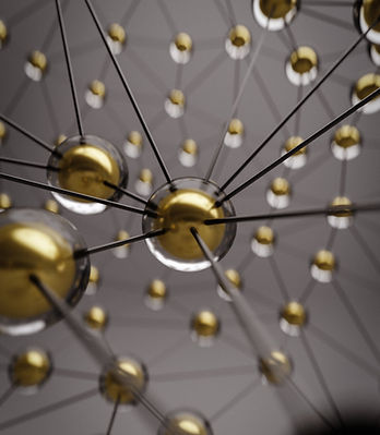 Abstract Gold Spheres