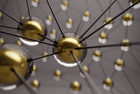 Connected Golden Spheres