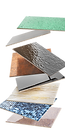 Stacked Ceramic Tiles