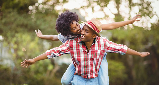 Happy Couple Outdoors
