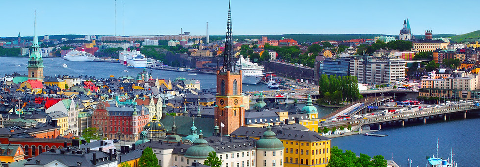 Natursköna Stockholms hamn