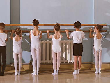 Young Dancers in Ballet Class