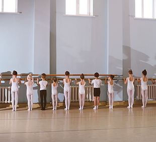 Young Dancers in Ballet Class