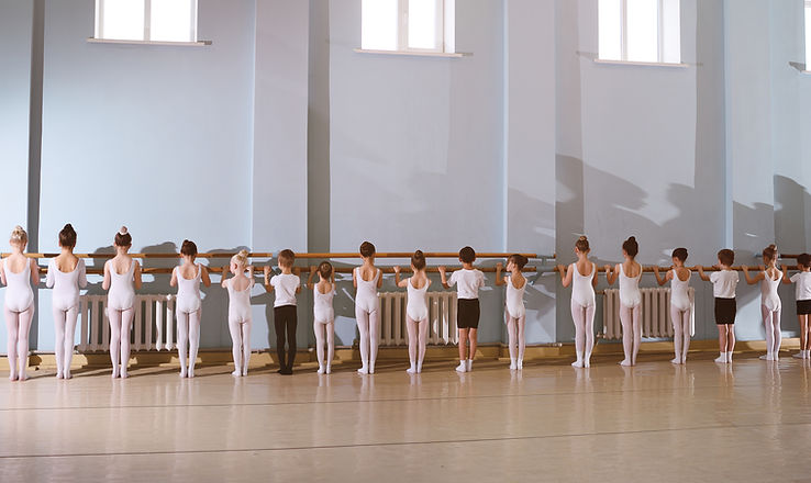 Young Dancers in Ballet Class