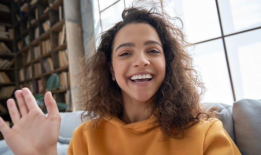 Waving at Camera
