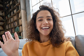 Waving at Camera