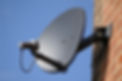 Satellite dish on wall