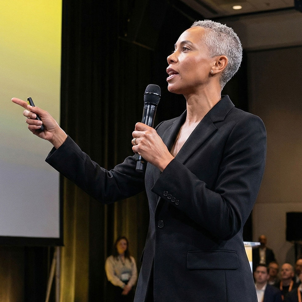 Speaker Giving Presentation