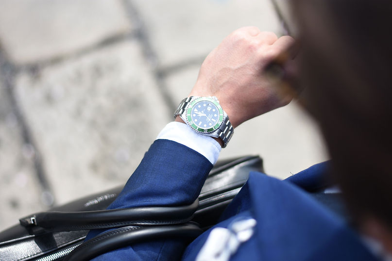 Man Checking His Watch