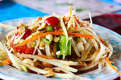 Thai spicy papaya salad