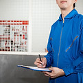 Person in Working Uniform