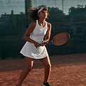 Woman Playing Tennis