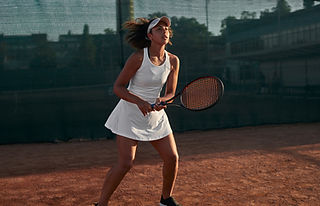 Tennis Player Focused
