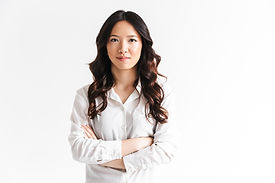 自信的女人肖像