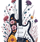 Floral Guitar Art