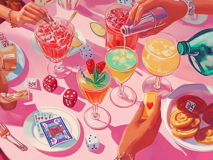 Vibrant Party Table Scene
