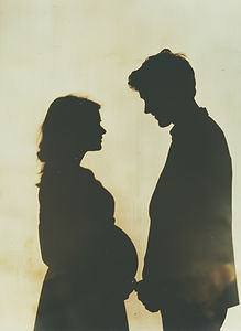 Silhouette d'un couple en devenir