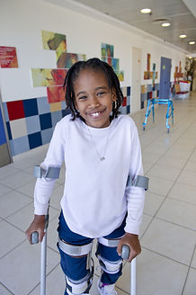 Girl with Crutches
