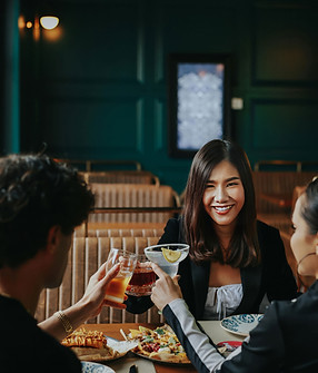 Friends Toasting Together