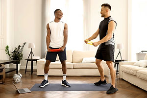 Friends Exercising Together