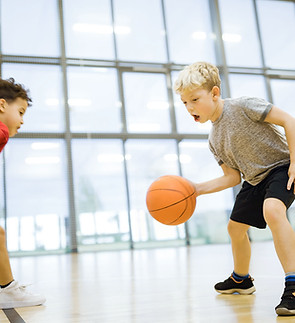 Children Playing Basketball