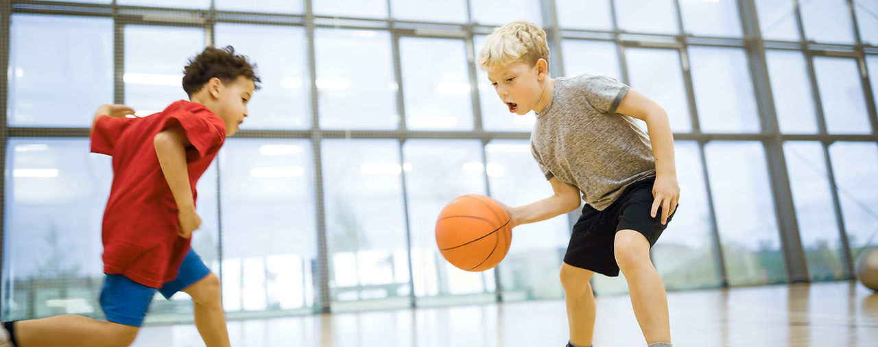 Playing Basketball