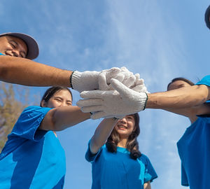 Teamwork Hand Stack