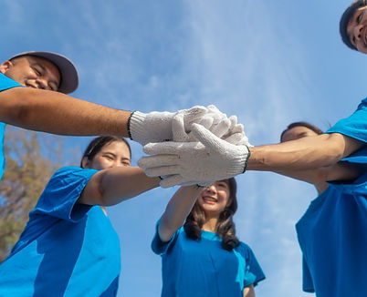 Geste d'unité d'équipe