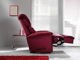 burgundy tv chair