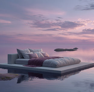 Floating Bed Scene