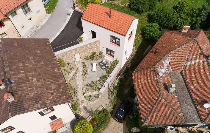 Les maisons vues d'en haut