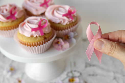 Cupcakes de Conscientização sobre o Câncer de Mama
