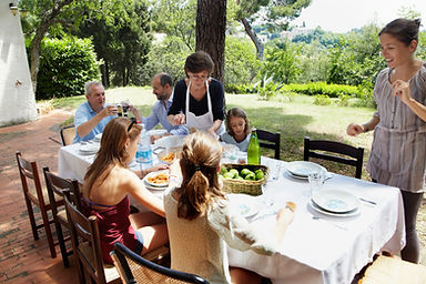 Familienessen am Wochenende