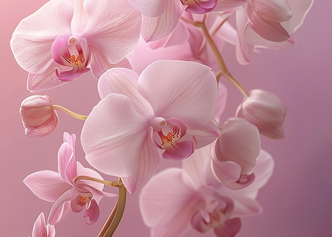 ピンクの蘭の花