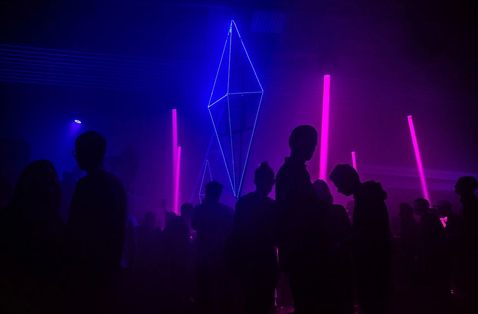 Nightclub Neon Scene