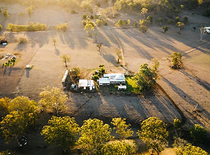 Aerial View of Farmhouse