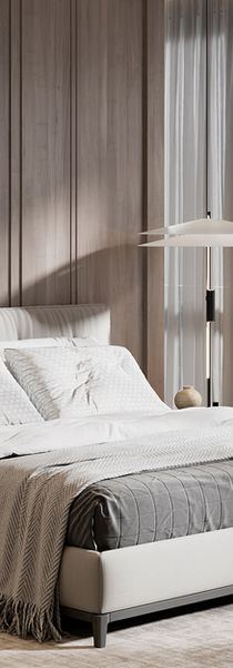 Lit d'hôtel luxueux