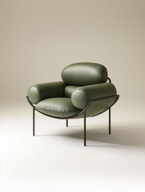 Silla moderna verde