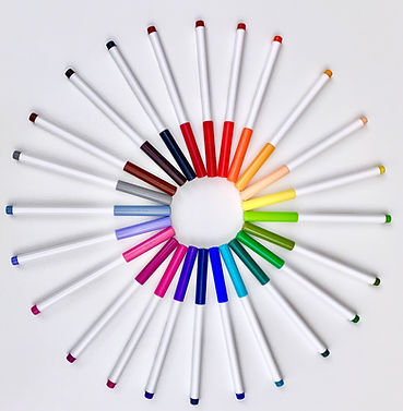 Plumas de colores