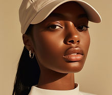 Woman in White Hat