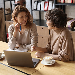 Business Meeting at a Cafe