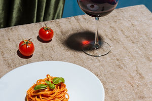 A dialogue: "At the Restaurant in Italy" in Italian